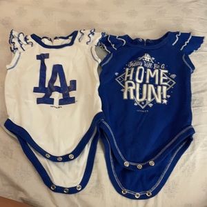 Dodgers onesies 0-3 months